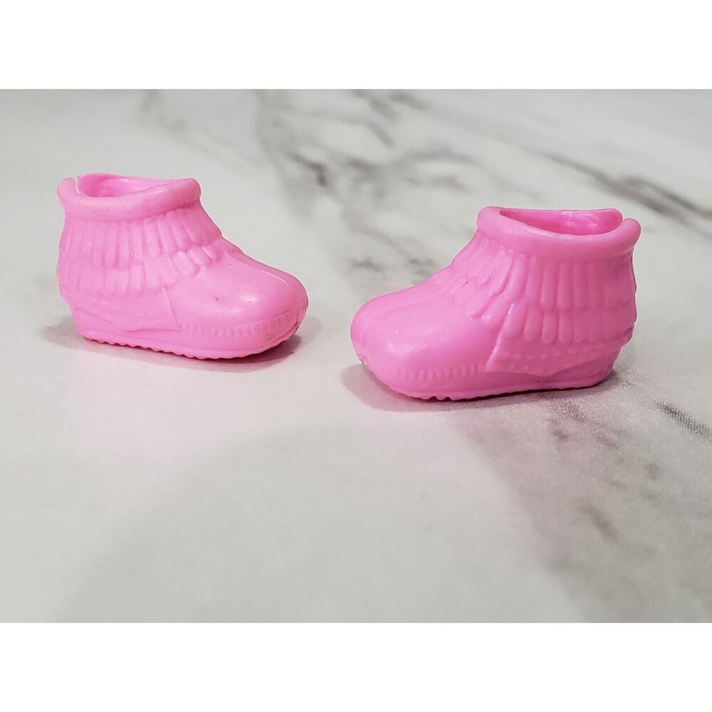Barbie Sister Chelsea Friend Horse Riding Doll‎ Pink Fringe Shoes Moccasin